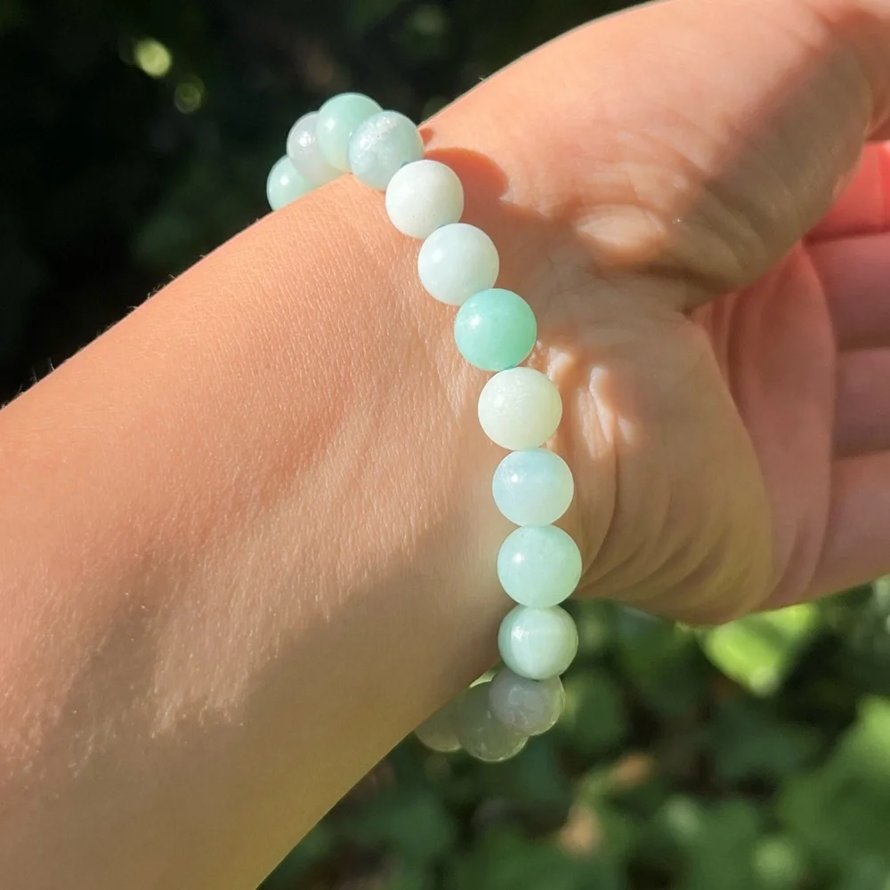 8mm stretchable carribean calcite‎ bracelet